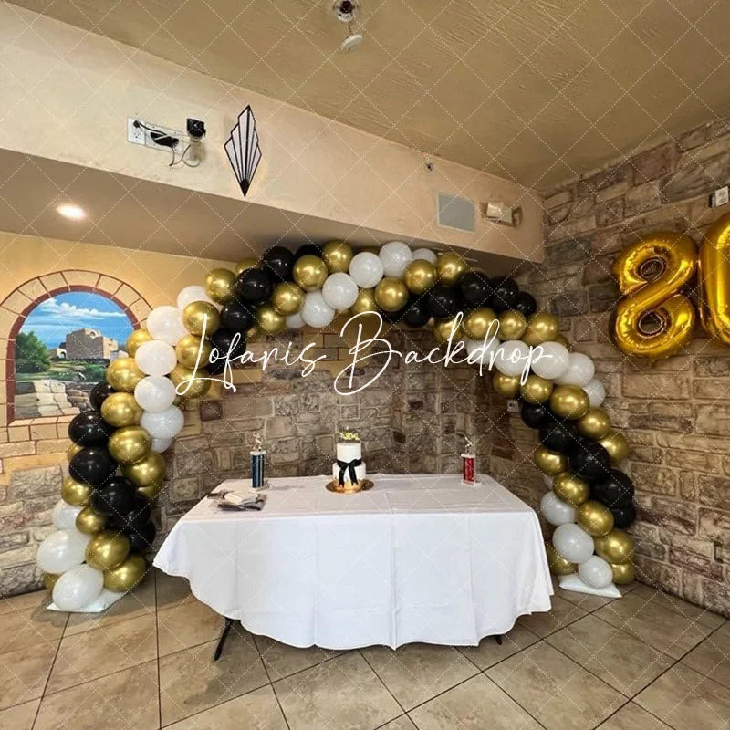 Lofaris Wide Arch 10x8ft Wedding Stand Balloon Semi-circle Frame