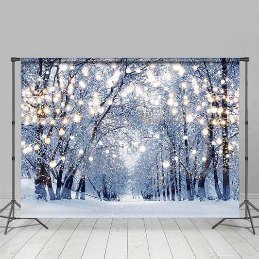 Lofaris Winter Scene Fireplace Christmas Party Backdrop