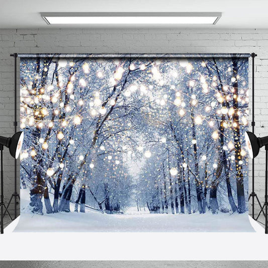 Lofaris Winter Scene Fireplace Christmas Party Backdrop