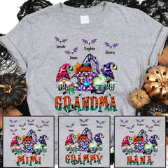 Lofaris Witch Gnomes Halloween Grandma And Kids T - Shirt