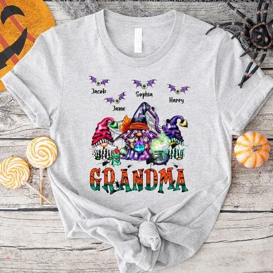 Lofaris Witch Gnomes Halloween Grandma And Kids T - Shirt