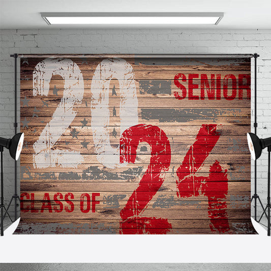 Lofaris Wooden Class Of 2024 Senior Celebration Backdrop
