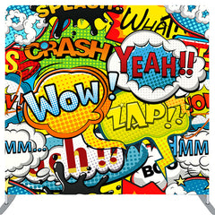 Lofaris Wow Yeah Comic Style Backdrop Cover For Party Decor