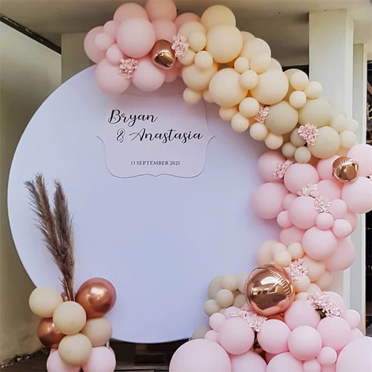 Lofaris Wrinkle Free White Round Backdrop Cover for Photography