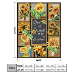 Lofaris You Are My Sunshine - Sunflower Warm Gift Blanket