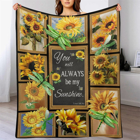 Lofaris You Are My Sunshine - Sunflower Warm Gift Blanket