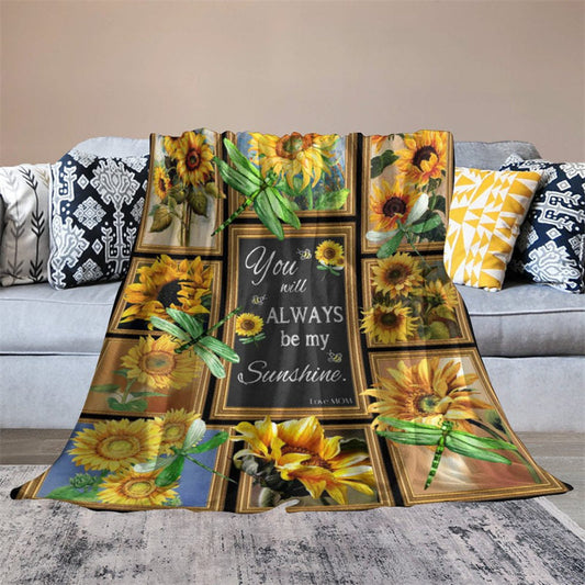 Lofaris You Are My Sunshine - Sunflower Warm Gift Blanket