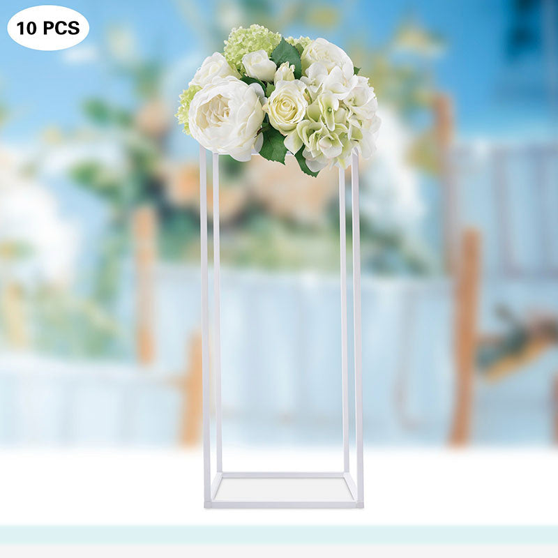 Lofaris 0.7X2Ft White Cuboid Floor Stand For Wedding Party