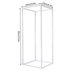 Lofaris 0.7X2Ft White Cuboid Floor Stand For Wedding Party