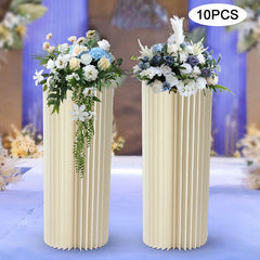 Lofaris 10 Pcs Durable Column Cardboard Wedding Altar Stand
