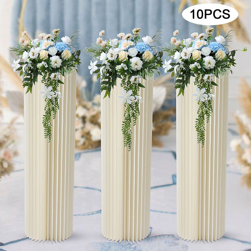 Lofaris 10 Pcs Durable Column Cardboard Wedding Altar Stand