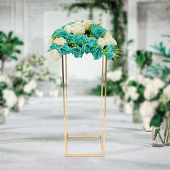 Lofaris 1X2.6FT Gold Flower Stand for Wedding Party Decor