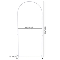 Lofaris 2.6X6FT White Frame Backdrop Stand Wedding Arch