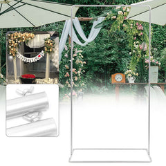 Lofaris 3X6.6FT Slim White Metal Stand For Wedding Decoration