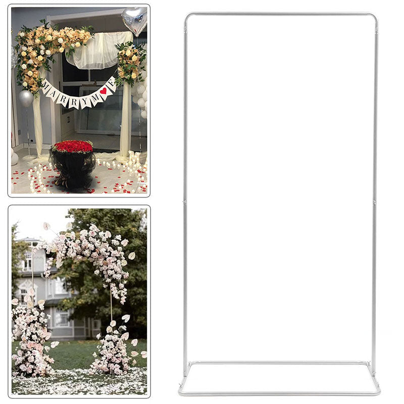 Lofaris 3X6.6FT Slim White Metal Stand For Wedding Decoration