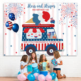 Load image into Gallery viewer, Lofaris 4Th of July Independence Day 1st Birthday Backdrop