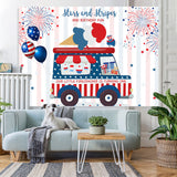Load image into Gallery viewer, Lofaris 4Th of July Independence Day 1st Birthday Backdrop