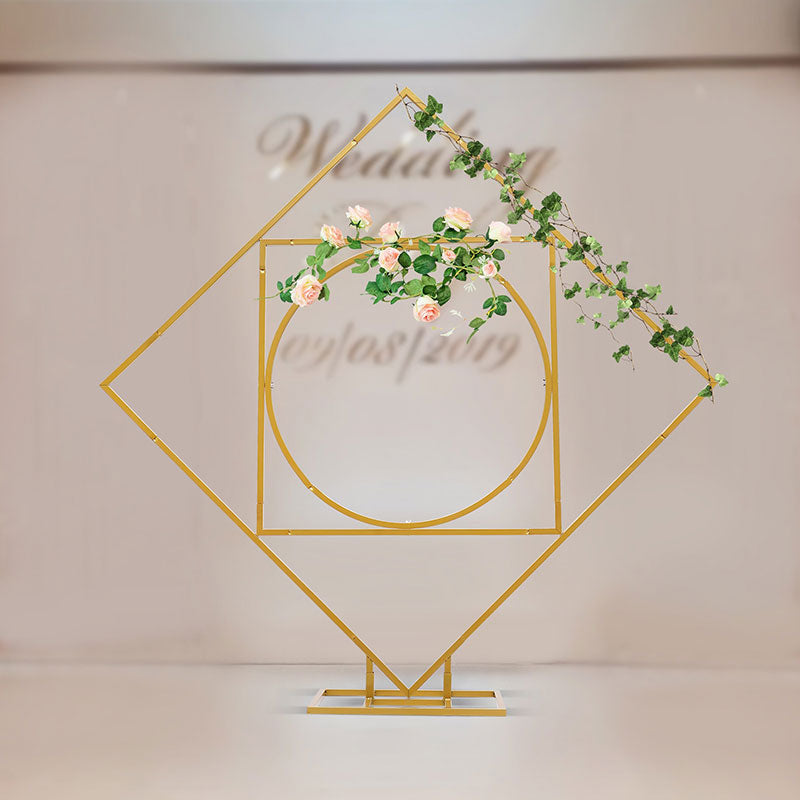 Lofaris 6.5Ft Rhombus And Circle Flower Frame For Wedding