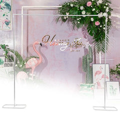 Lofaris 6.5X6.8FT Metal Square Backdrop Stand Wedding Arch