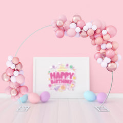 Lofaris 8.7X7.2FT Metal Balloons Clear Wedding Garland Arch Decor