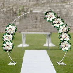 Lofaris 8.7X7.2FT Metal Balloons Clear Wedding Garland Arch Decor