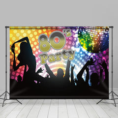 Lofaris 80s Party Glitter Night Birthday Backdrop for Men