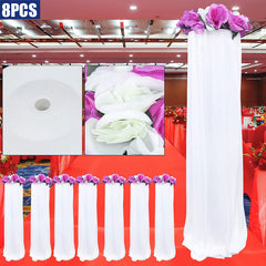 Lofaris 8Pcs Wedding Flower Column Artificial Pillars