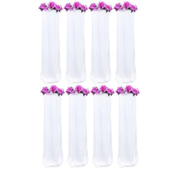 Lofaris 8Pcs Wedding Flower Column Artificial Pillars