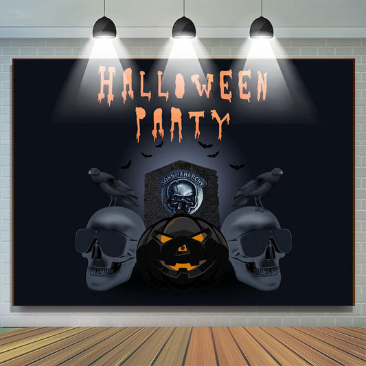 Lofaris Black Mask Sons Of Anarchy Halloween Party Backdrop