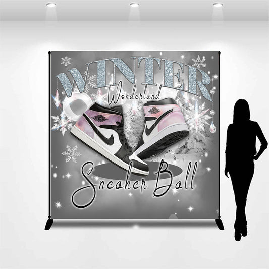 Lofaris Personalized Photo Winter Sneaker Ball Backdrop