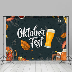 Lofaris Munich Leaves Beer Oktoberfest Festival Backdrop