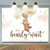 Load image into Gallery viewer, Lofaris A Cute Teddy Bear with Balloons Baby Shower Backdrop