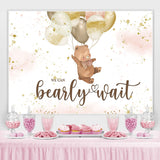 Load image into Gallery viewer, Lofaris A Cute Teddy Bear with Balloons Baby Shower Backdrop