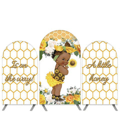 Lofaris A Little Honey Is On The Way Baby Shower Arch Backdrop Kit