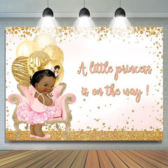 Lofaris A Little Princess Is On the Way Backdrop for Baby Shower