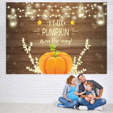 Load image into Gallery viewer, Lofaris A Little Pumpkin Is on The Way Baby Shower Backdrop