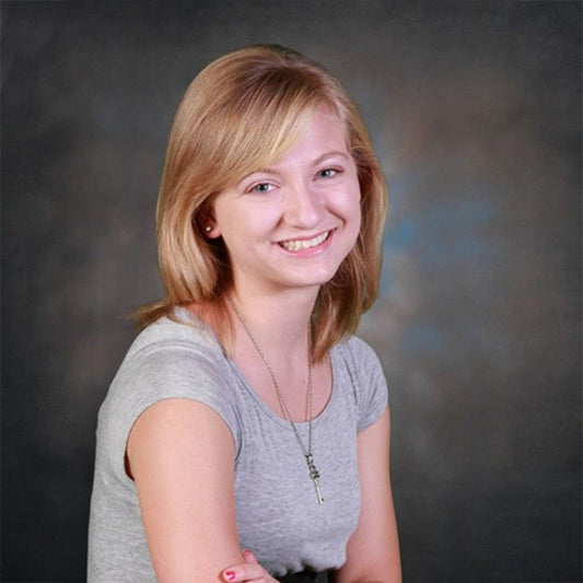 Lofaris Abstract Black Round Brown Blue Photo Backdrop For Portrait