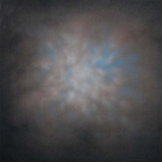 Lofaris Abstract Black Round Brown Blue Photo Backdrop For Portrait