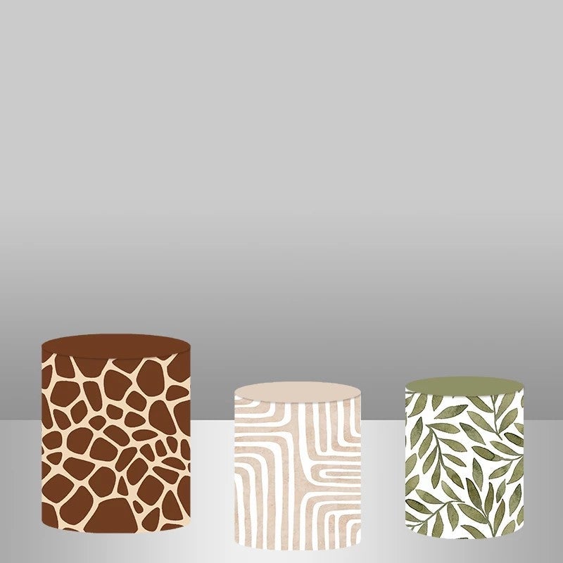 Lofaris Abstract Cute Pattern Backdrop Cake Table Cover Kit
