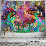 Load image into Gallery viewer, Lofaris Abstract Mushroom Trippy Room Decoration Wall Tapestry