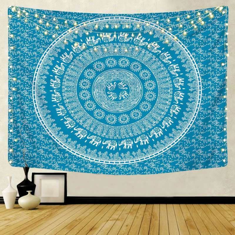 Lofaris Abstract psychedelic Bohemian Mandala Floral Wall Tapestry
