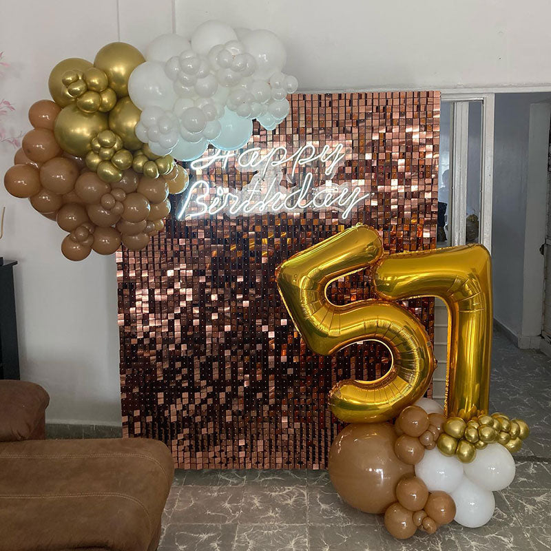Lofaris Adorable Glitter Shimmer Wall Panels For Sweet Events Party