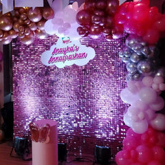 Lofaris Adorable Glitter Shimmer Wall Panels For Sweet Events Party