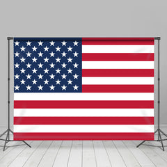 Lofaris American Flog Simple Happy Independence Day Backdrop