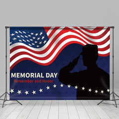 Lofaris American Patriotic Remember Honor Memorial Day Backdrop