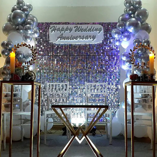 Lofaris Amzaing Party Favor Shimmer Wall Panel Sequins Backdrop for Birthday Baby Shower