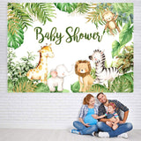 Load image into Gallery viewer, Lofaris Animals Jungle Baby Shower Photogarphy Backdrop for Boy