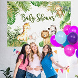 Load image into Gallery viewer, Lofaris Animals Jungle Baby Shower Photogarphy Backdrop for Boy