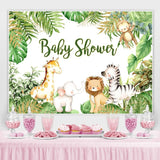 Load image into Gallery viewer, Lofaris Animals Jungle Baby Shower Photogarphy Backdrop for Boy