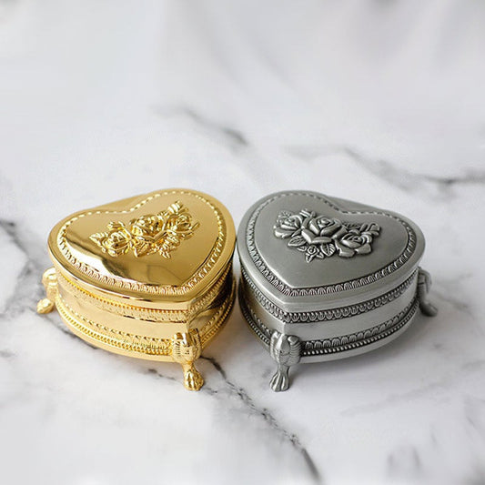 Lofaris Artificial Rose Flower Heart Shaped Box Valentines Day Gift